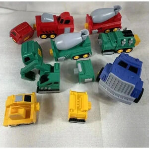 Mini Construction Vehicles‎ Toys Magnetic Red Truck Play Set Kid Replacements
